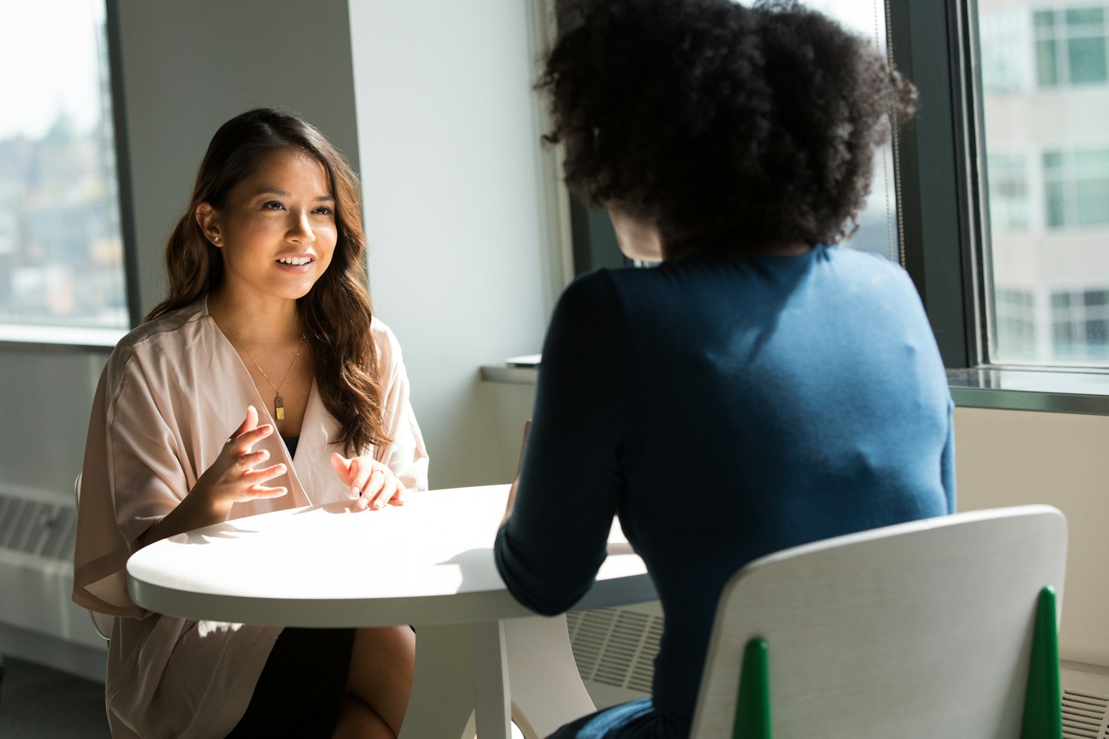 Compassionate one-on-one addiction-recovery counseling session